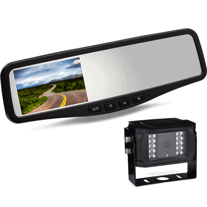 4.3” LCD OEM RVM Blind Spot Camera System Optimo Electronics