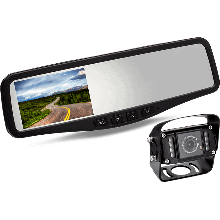 4.3” LCD OEM RVM Blind Spot Camera System Optimo Electronics